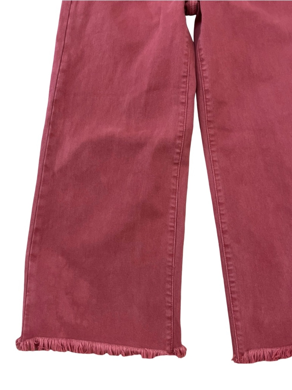 Risen Jeans Wide Leg Flare Cropped Jeans in Rust Size 5/27 - Picture 2 of 7